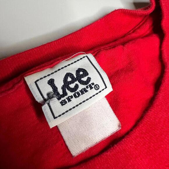 Vintage 2005 Cleveland Indians T-Shirt Lee Sport MLB Chief Wahoo Red Size L - Picture 4 of 6